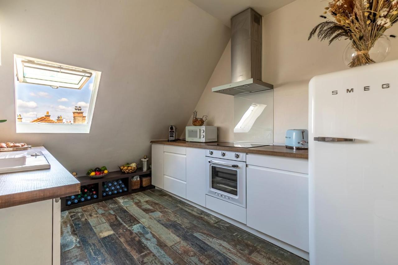 Paris Centre Dernier Etage Vue Ascenseur Leilighet Eksteriør bilde