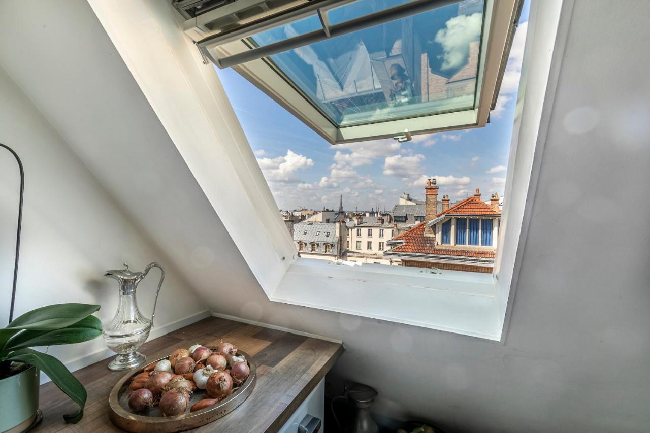 Paris Centre Dernier Etage Vue Ascenseur Leilighet Eksteriør bilde